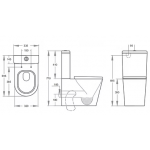 Richford R600 無邊兒童兩件式座廁 (595x335x770mm)